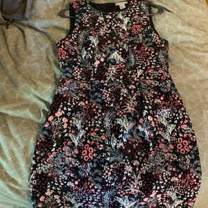 Embroidered H&M black dress